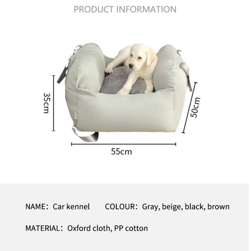 Portable Dog Car Safety Seat Bed - Image 2